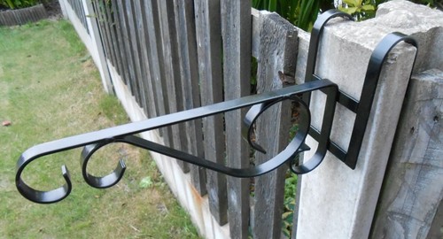 Concrete fence post bracket - fence,