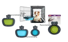 Dexas Dog Crate Bowl Kennel