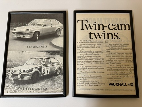 Framed vauxhall chevette 2300 - framed,