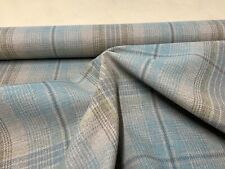 Next faux wool VERSATILE CHECK FABRIC 140 cms wide upholstery material grey/blue
