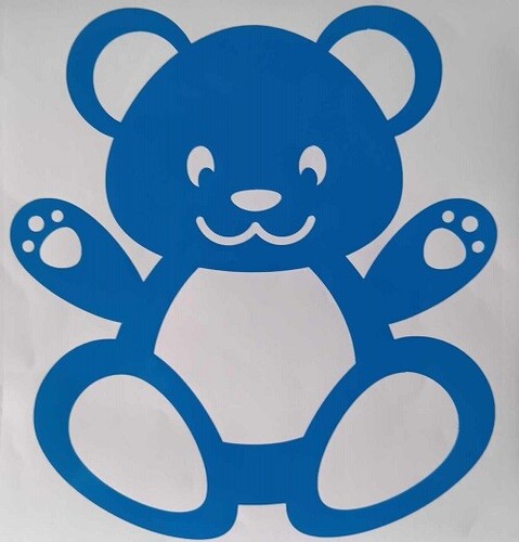 Vinyl decal sticker teddy - decal,