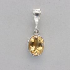 Facetted Yellow CITRINE Oval