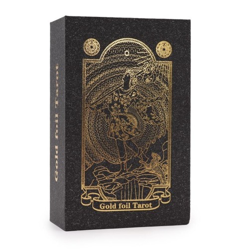 Gold foil tarot cards - gold,