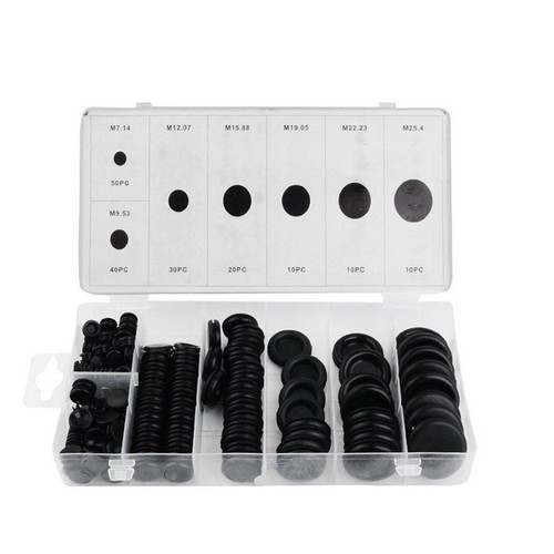 170pcs black grommet firewall - black,