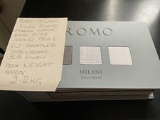 Romo Milani Linen Blend Fabric Sample Book-62 Samples-70% Vis/30% Linen