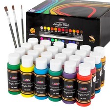 Acrylic Paint Set 24 Colours