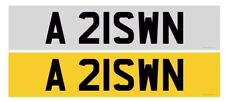 RIZWAN A21 SWN PRIVATE REG - Cherished Personalised Registration Number Plate