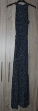 Navy and White Spot Pattern Sleeveless Maxi Dress, Size 12-14, BNWOT