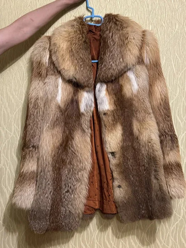 Vintage genuine red fox - , fur
