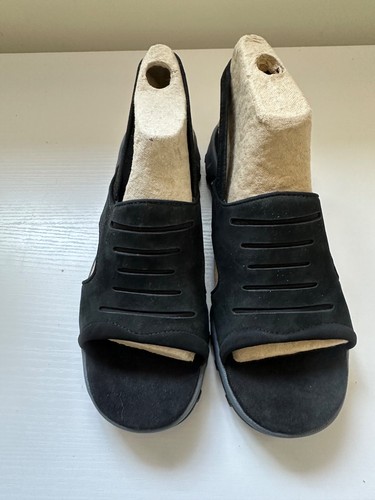 Clarks springers black suede - clarks,
