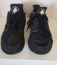 Mens Black Nike Air Huarache Trainers Size 8.5 EUR 43