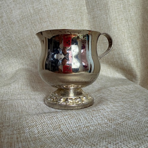 Vintage silver plated - silver, cream