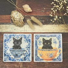 Antique Style Cat Tiles