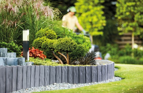 Flexible wood effect - lawn, path