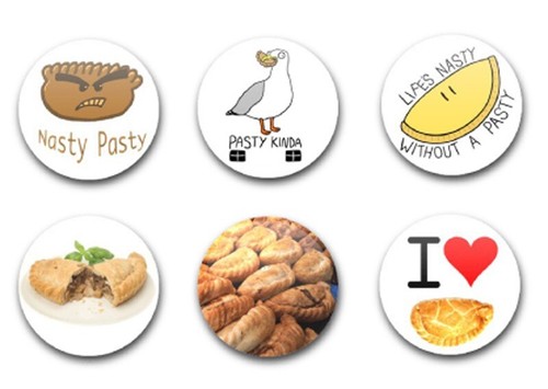 25mm button badges - 1", x6