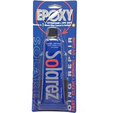 SOLAREZ Suncure EPOXY Surfboard & SUP Ding Repair Fiberfilled Resin NEW 2oz kit