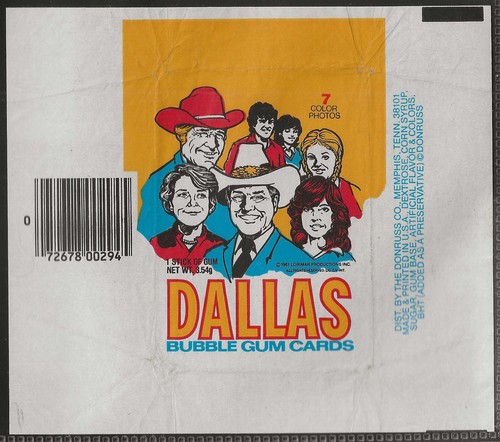 Donruss wrapper 007 - donruss, dallas