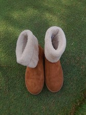 Primark Womens Suede Fake Fur
