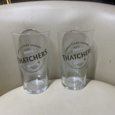 2 X Thatchers pint glasses