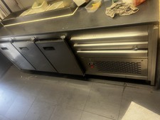  3 Door commercial undercounter bench fridge working order