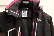 Salomon Ski Jacket Coat Women’s XS Black/Pink Advanced Skin Dry 20k/20k