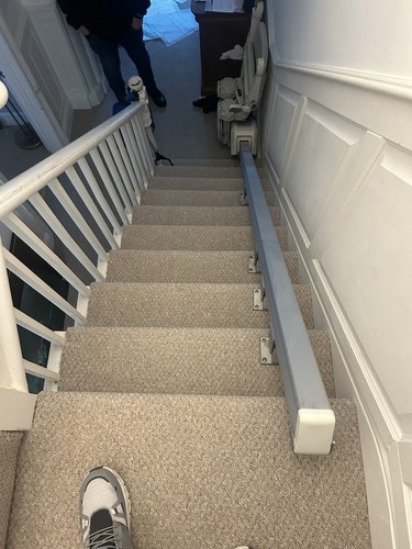 Straight sitting stairlift - straight,