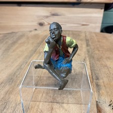 Franz Bergman Antique Cold Painted Bronze Pipe Smoker.