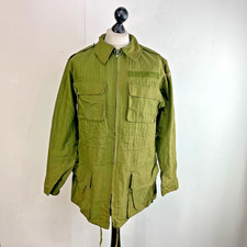 Genuine Danish Denmark OG Combat Smock Fatigue Jacket size L Green Chore