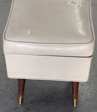 MCM Singer Vinyl Sewing Stool