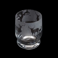 Dartington Tumbler Aspect Hand-Finished Stag 350ml Country themed supplied Boxed