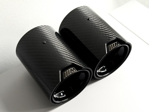Carbon fibre exhaust tips - 2x,