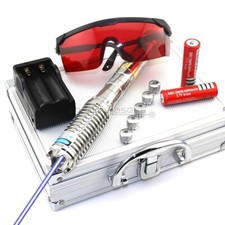 BX9 450nm Adjustable Focus High Power Blue Laser Pointer Visible Laser Beam UK