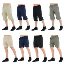 MENS PLAIN SHORTS CARGO COMBAT