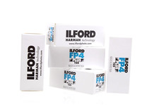 5 Pack Ilford FP4+ 120 Black