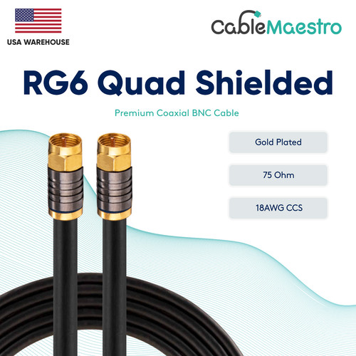18awg rg6 quad shielded cl2 - quad,