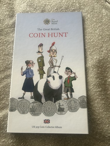 Coin hunt folder 50p - coin, complete