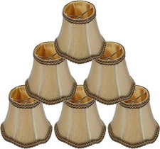Set of 6 Clip On Lamp Shade,6Pcs Retro Palace Pendant Light Shade E14 Clip
