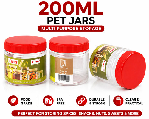 200ml clear pet plastic - 200ml,