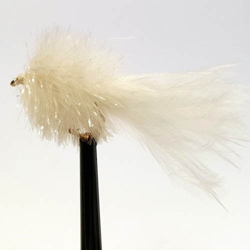White blob marabou tail - 3, x