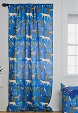 Blue Curtain Panel Drape