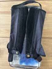 Small Black Half Chaps