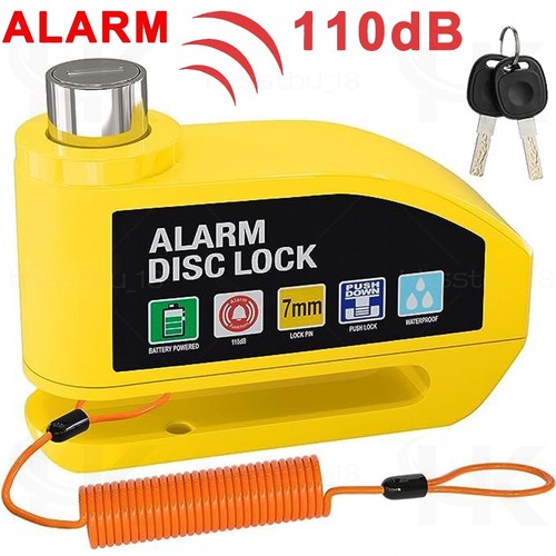 Motorbike security disc lock - motorbike,