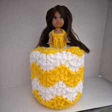 Retro Toilet Roll Cover Doll