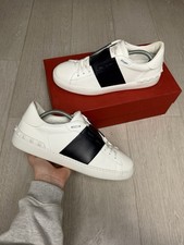 Mens white and navy Valentino