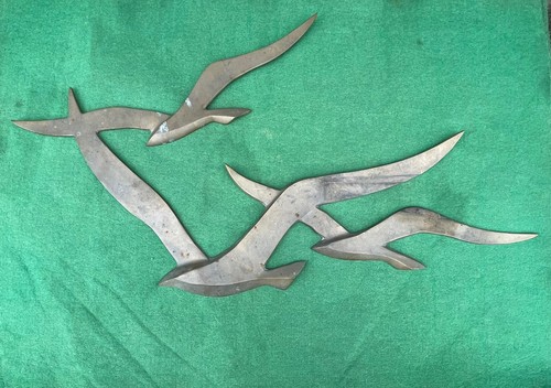 Vintage silco metal art brass - metal,