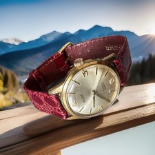 Vintage Majex 17 Jewels Incabloc Hand Wind Gold Plated VGC GWO Swiss Men’s Watch