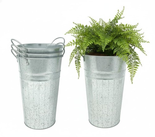 Pack tall metal planters - 4,