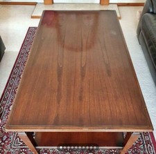 Antique Phillipe Selva Italian Rectangular Cherrywood? High Coffee Table Used