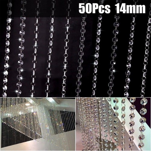 Chandelier light crystals - 50,