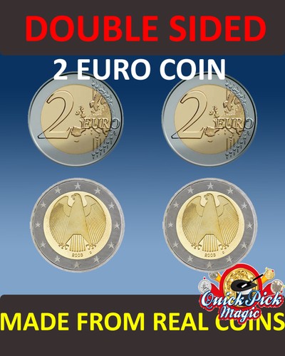 Double sided euro coin 2 - sided, [2
